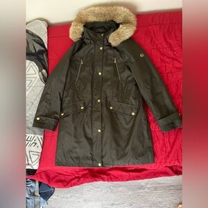 Michael Kors, green winter jacket
